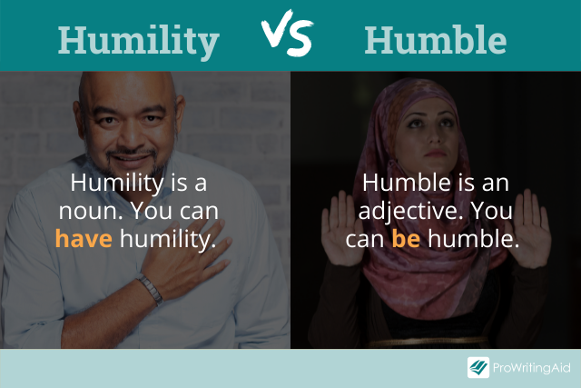 Humility vs humble definitions