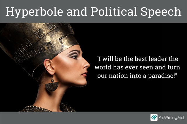 Hyperbole usage in political speech