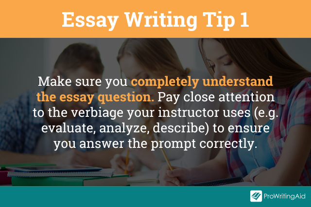 Improve your essay tip