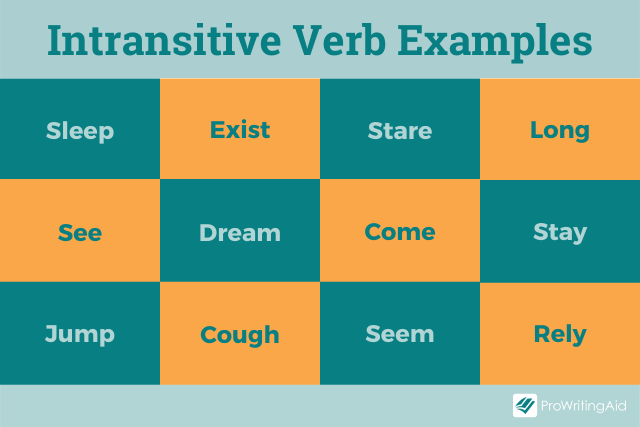 5 Examples Of Intransitive Verbs Sentences BEST GAMES WALKTHROUGH