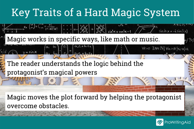 The key traits of a hard magic system