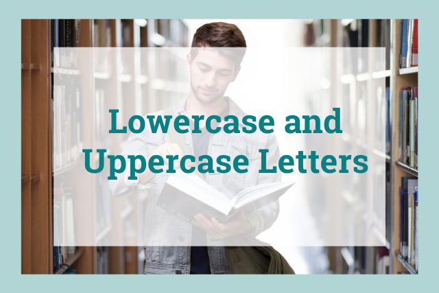 capital letters and lowercase letters