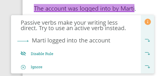 Mailchimp Style Guide Passive Voice Rule Automation