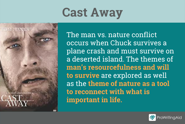 Man versus nature in cast away