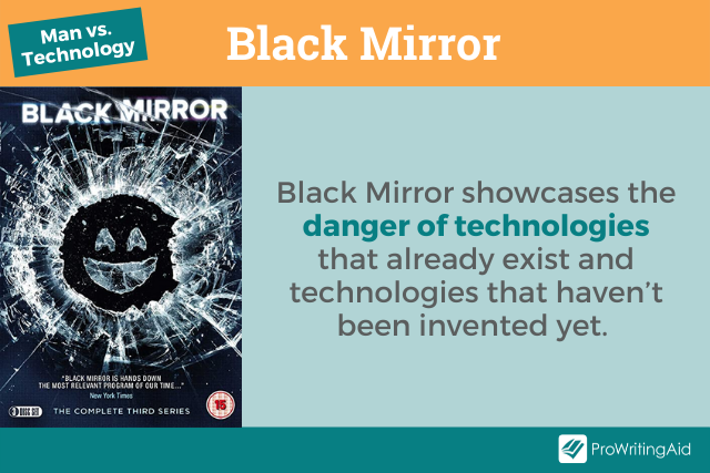 Man versus technology in black mirror