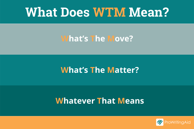 The meanings of WTM
