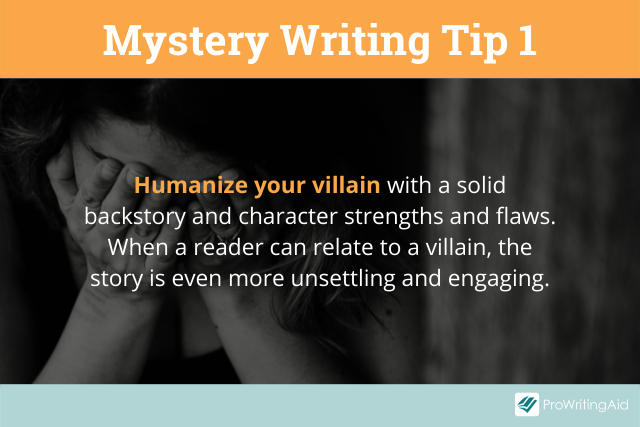 Mystery writing tip 1