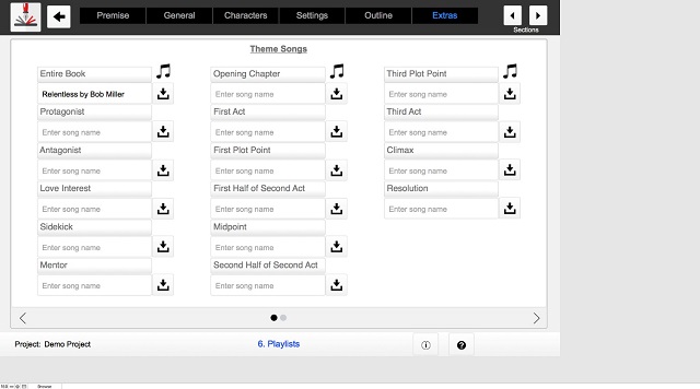 Outlining Your Novel Workbook Screenshot