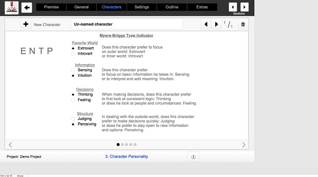 Outlining Your Novel Workbook Screenshot