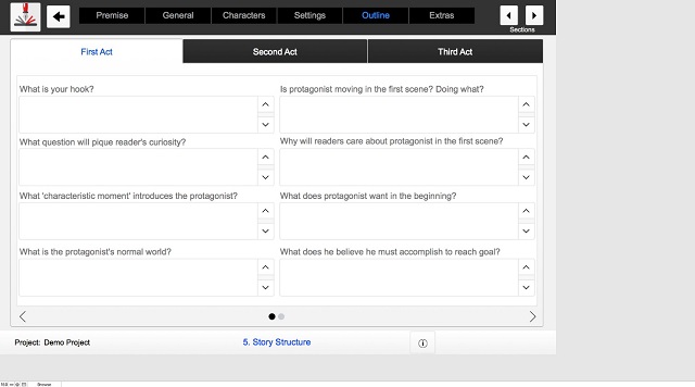 Outlining Your Novel Workbook Screenshot