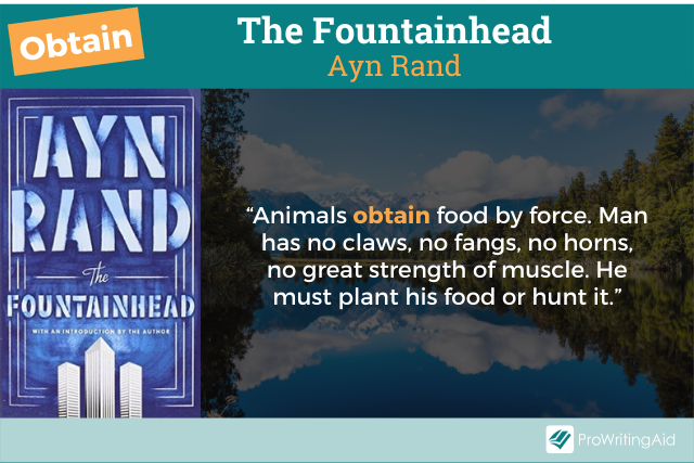 Obtain in the fountainhead