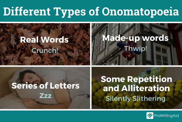 Different types of onomatopoeia