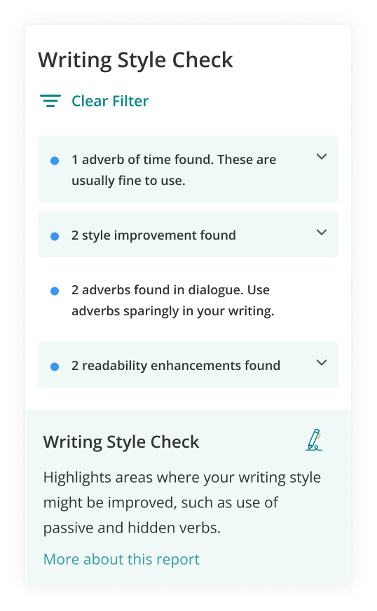 ProWritingAid's Style Report