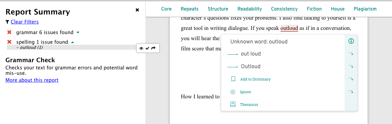 ProWritingAid Grammar Checker