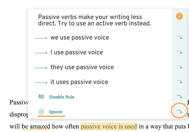 word 2016 passive voice checker