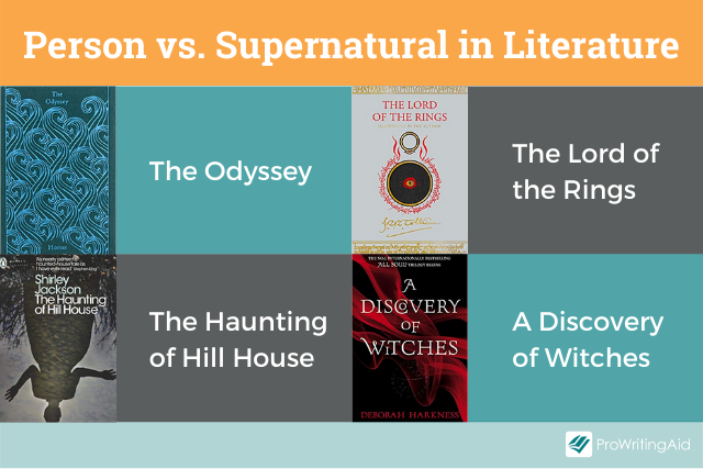 Person versus supernatural in literature