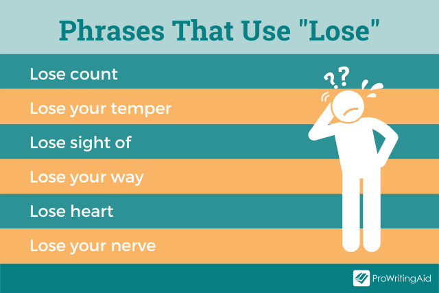 Phrases that use lose