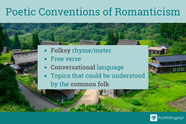 Poetic conventions of romanticism