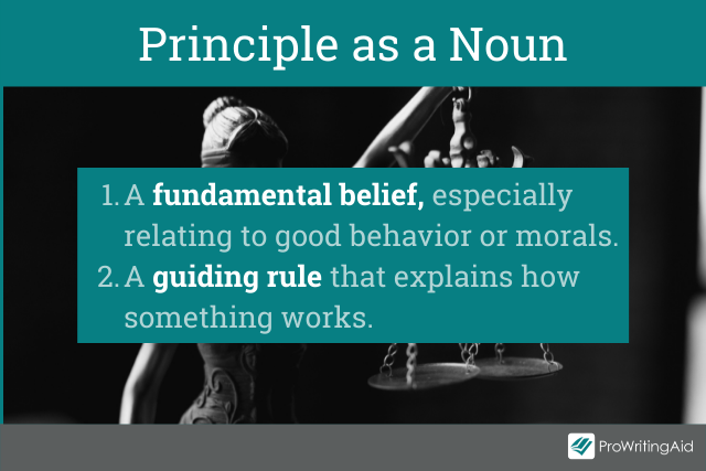 Principle as a noun