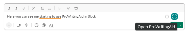 ProWritingAid in Slack