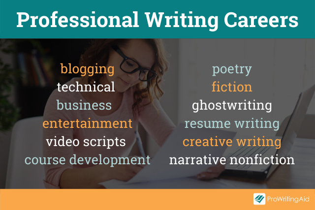 Professional writing careers