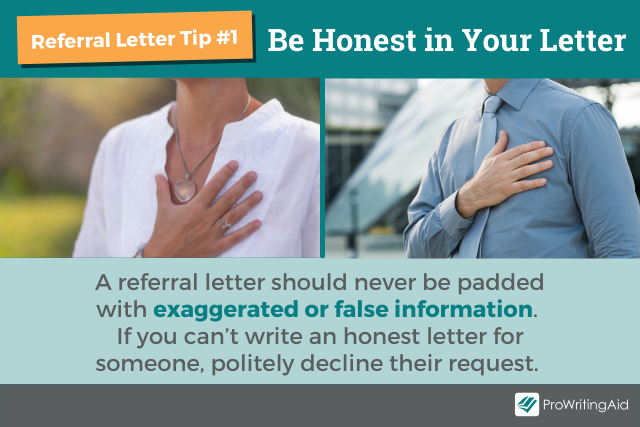Tip 1 for writing a referral letter