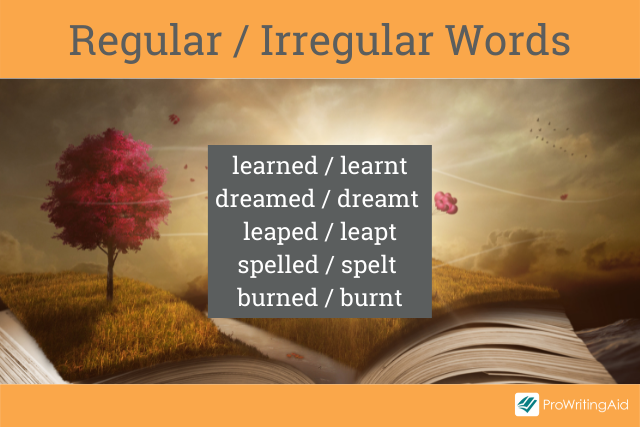 Regular and irregular words