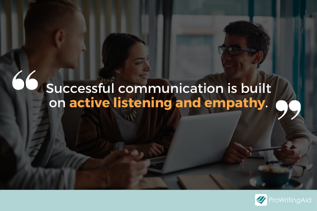 The secret for successful communication