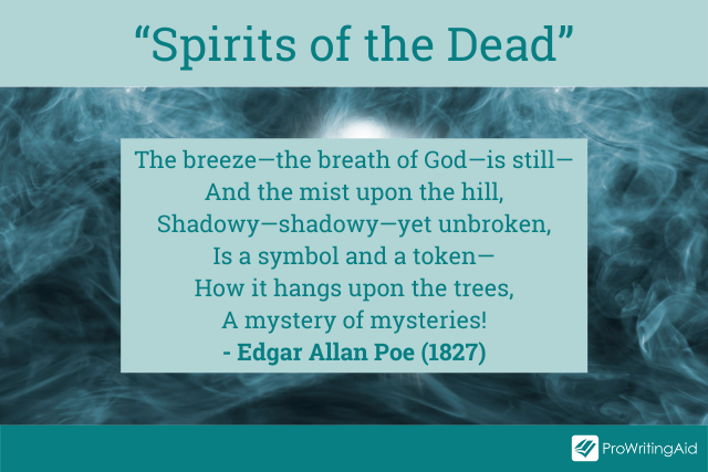 Spirits of the dead by Edgar Allan Poe