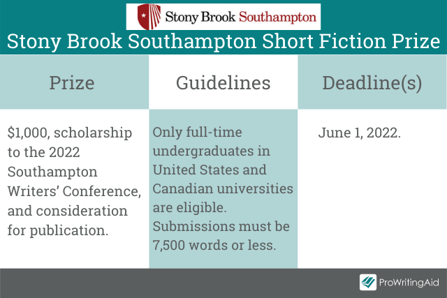 Stony Brook Southampton Short Fiction Prize