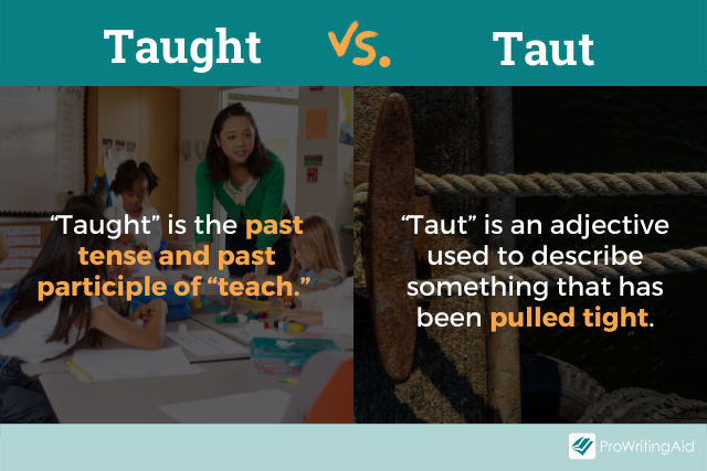 Taught vs. taut