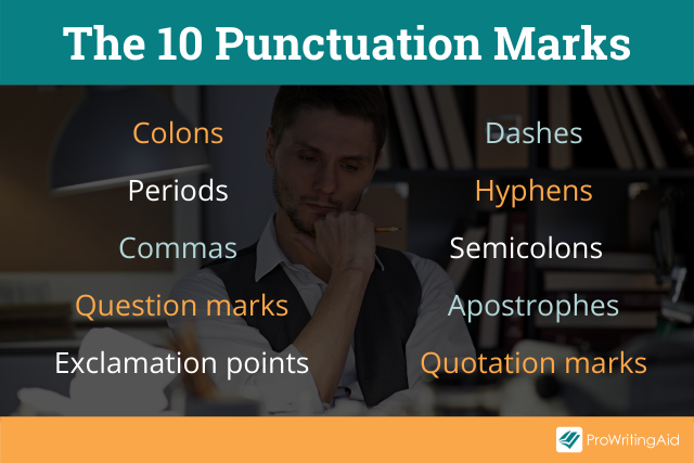 The 10 punctuation marks