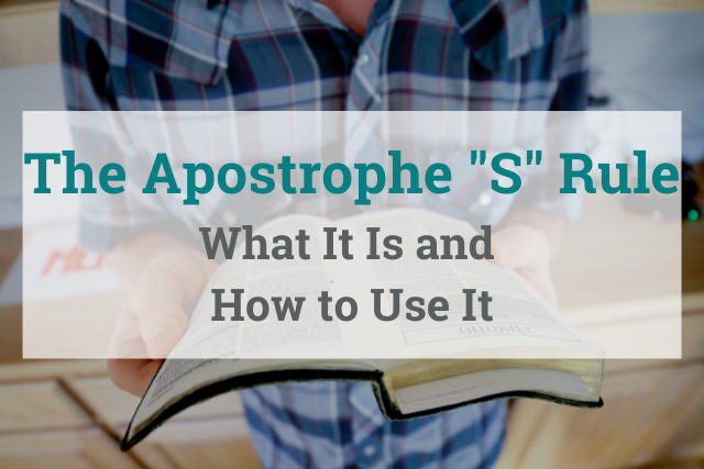 How To Make A Word Ending In S Possessive