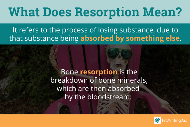 Definition of resorption