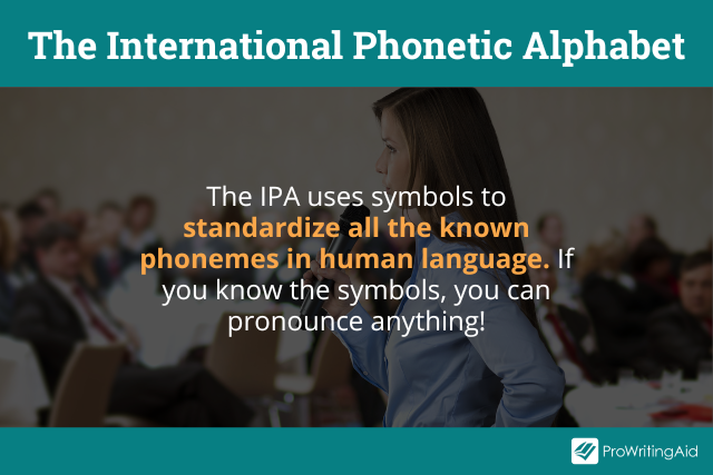The international phonetic alphabet