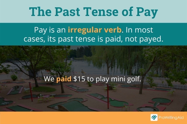 The past tense of pay