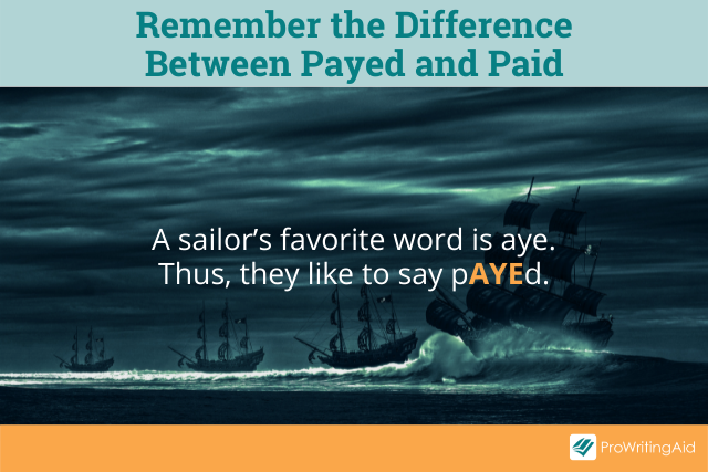 Tip to remember paid vs paid