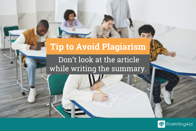 A tip to avoid plagiarism
