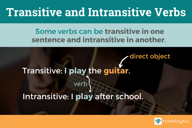 Transitive and intransitive verbs