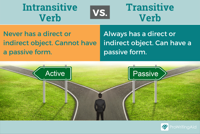Transitive versus intransitive verbs