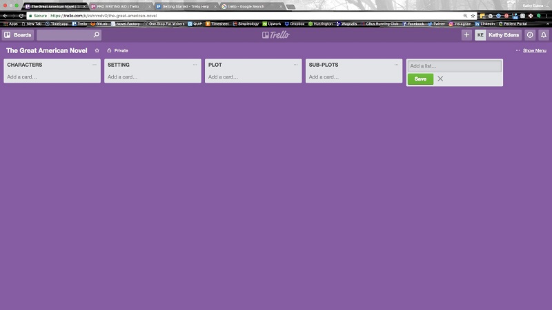 How to use Trello to storyboard your novel
