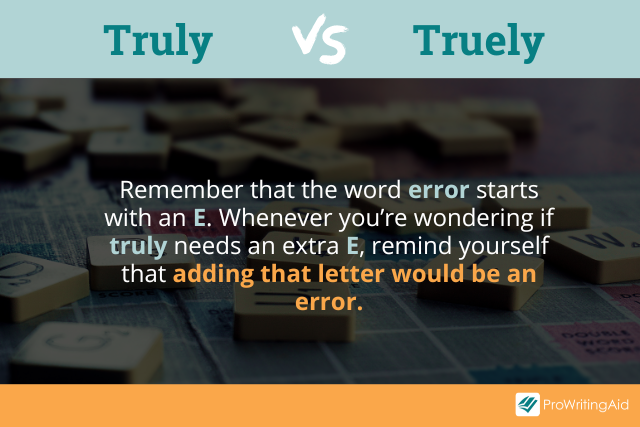 Truely vs truly tip