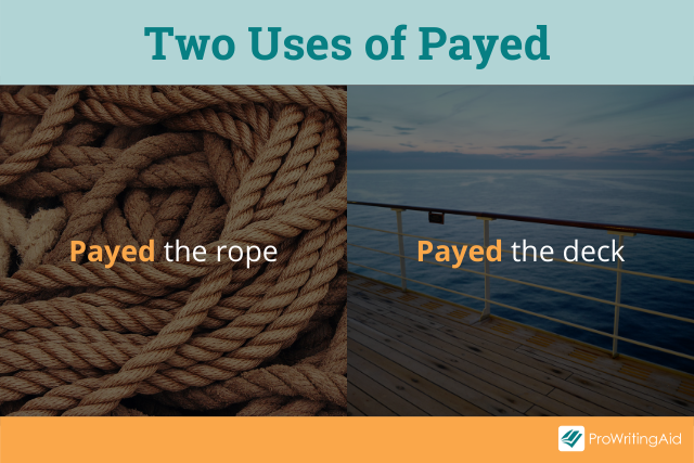 Two uses of payed