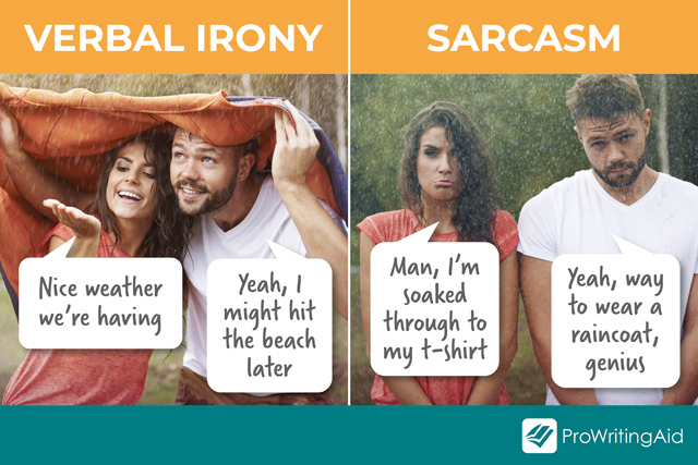 Verbal Irony versus Sarcasm graphic