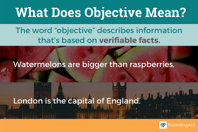 What does objective mean?