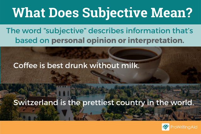 What does subjective mean?