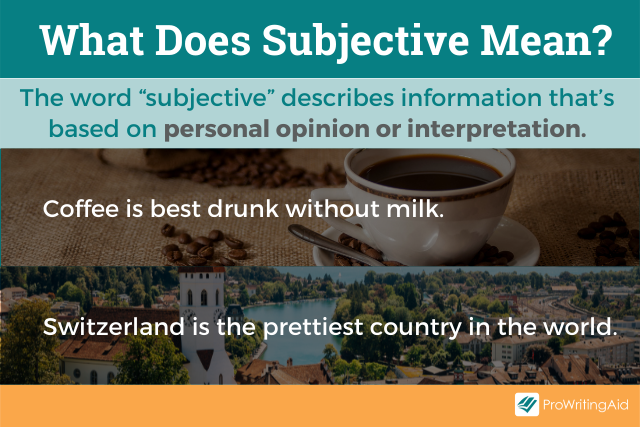 What Does Subjective Mean In Spanish