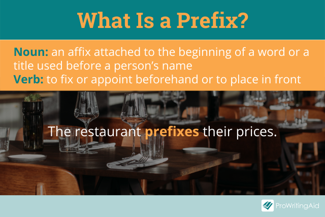 What is a prefix