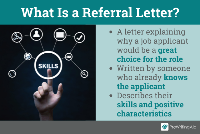 What is a refferal letter?