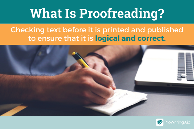 The definition of proofreading